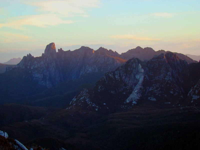 Sunset On The Eastern Arthurs.JPG