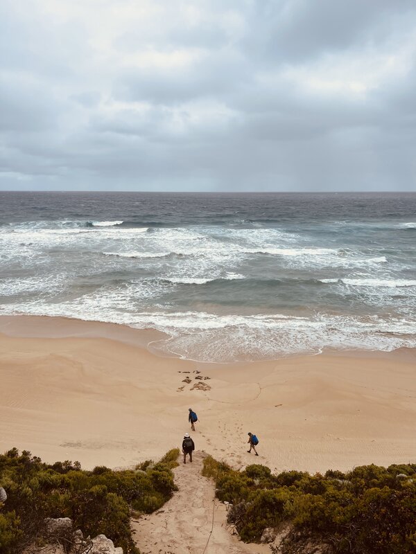 Using the rope at End Beach, West of Broke Inlet.jpeg